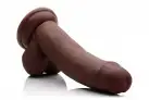 8 Inch Ultra Real Dual Layer Suction Cup Dildo - Medium Skin Tone - фаллоимитатор 18х5 см. photo 1