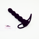 Анальный страпон с вибрацией для двойного проникновения, 16,5смХ3см  photo 2