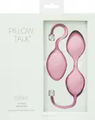 Роскошные вагинальные шарики PILLOW TALK - Frisky Pink с кристаллом Сваровски photo 9