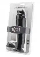 Реалистичный фаллоимитатор с мошонкой и присоской Get Real ToyJoy, 22х6 см, черный photo 2