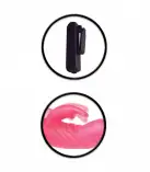 Фаллопротез с вибратором кроликом Fetish Fantasy Wonderful Wabbit Hollow Strap-on, розовый photo 3